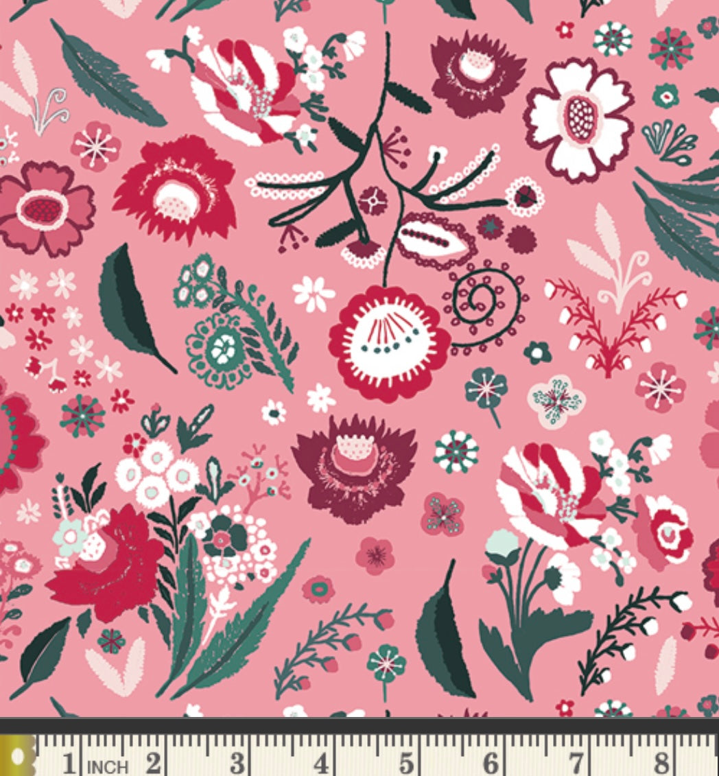 Festive Bouquet - Wintertale Collection by Katarina Roccella - Art Gallery Fabrics