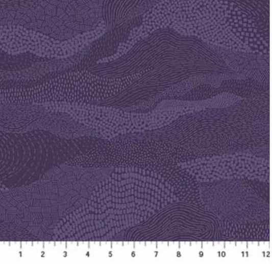 Earth in Purple - Figo Elements - 100% Cotton