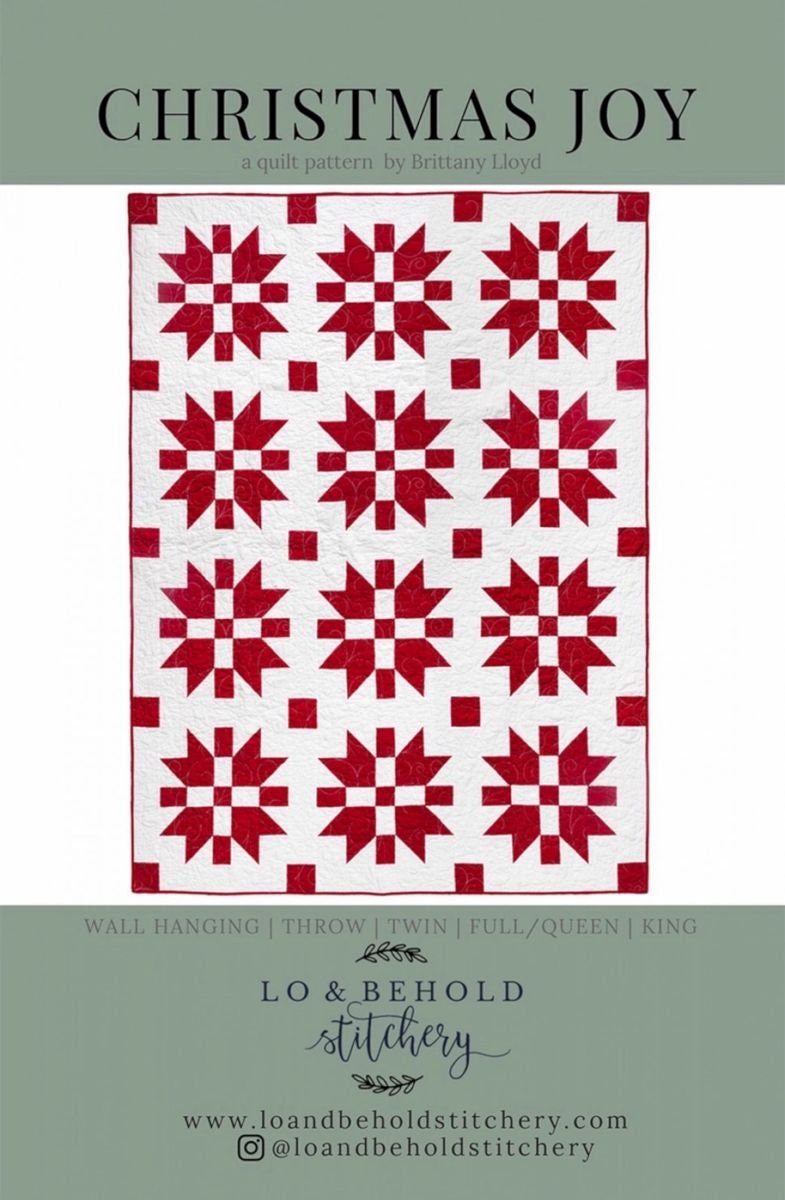 Christmas Joy Quilt Pattern by Lo & Behold Stitchery