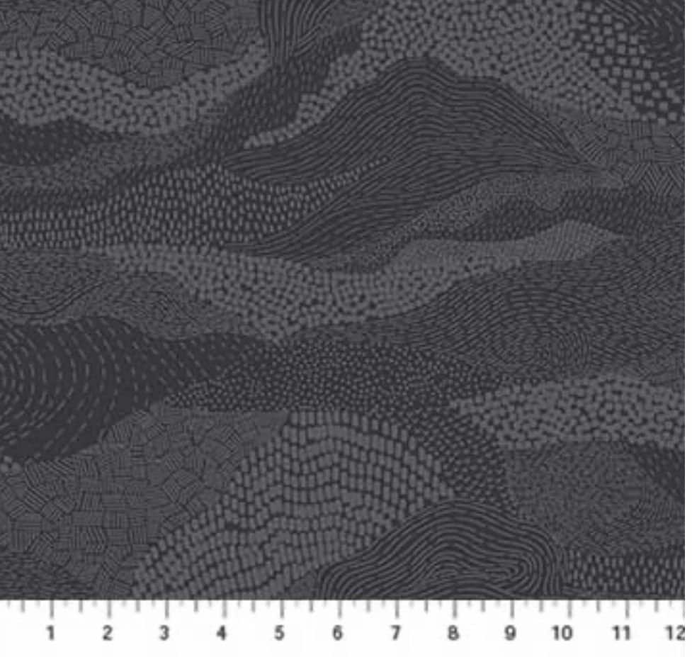 Earth in Stormy Grey - Figo Elements - 100% Cotton