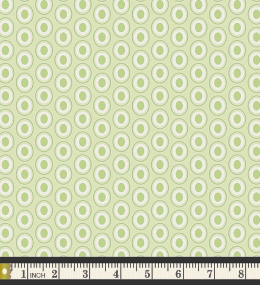 Oval Elements - Sugar Green - Art Gallery Fabrics - 100% Cotton