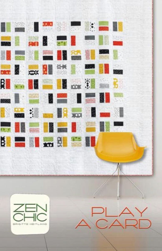 Play A Card Quilt Pattern (Charm pack friendly!) by Zen Chic for Moda (paper only)