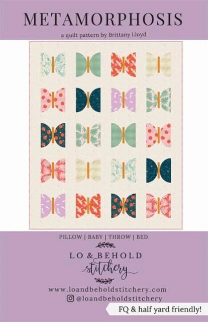 Metamorphosis quilt pattern by Lo & Behold Stitchery (paper only)