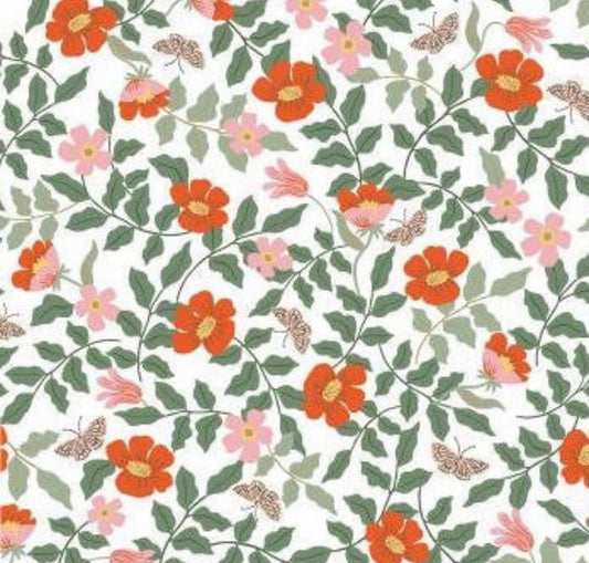 Strawberry Fields - Primrose Ivory by Rifle Paper Co. - 100% Cotton