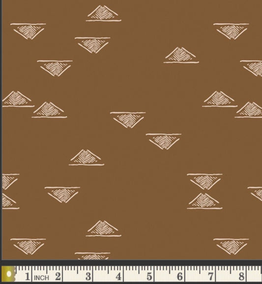 Domestic Charm Walnut from the Homebody Collection by Maureen Cracknell for Art Gallery Fabrics - 100% Cotton