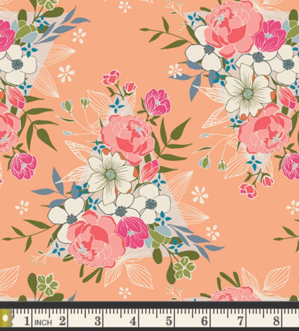 Flowering Hope by Maureen Cracknell - Open Heart Collection - Art Gallery Fabrics - 100% Cotton