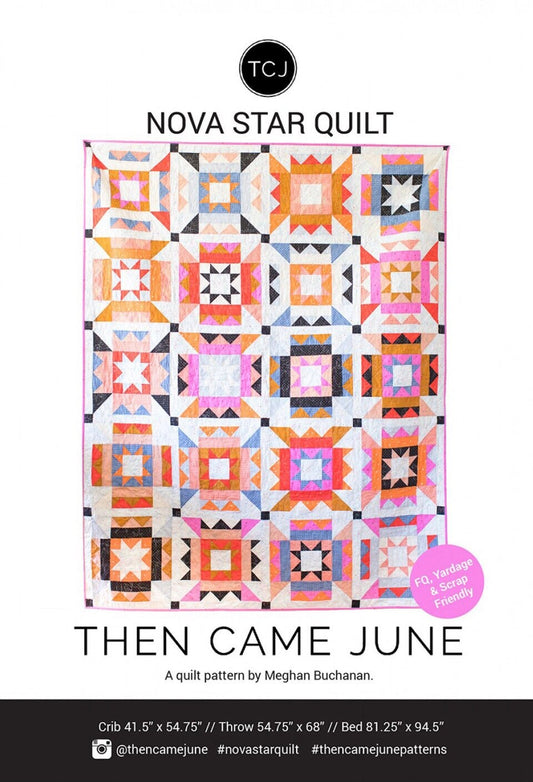 Nova Star Quilt Pattern by Then Came June (paper copy)