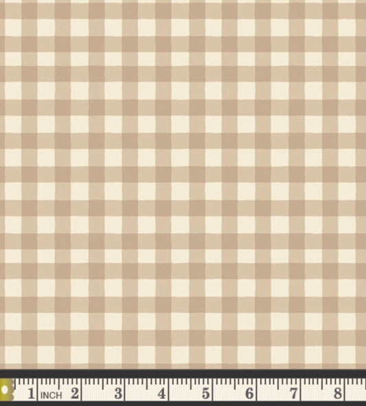 Small Plaid of My Dreams Creme - Storyteller Plaids Collection by Maureen Cracknell - Art Gallery Fabrics - 100% Cotton