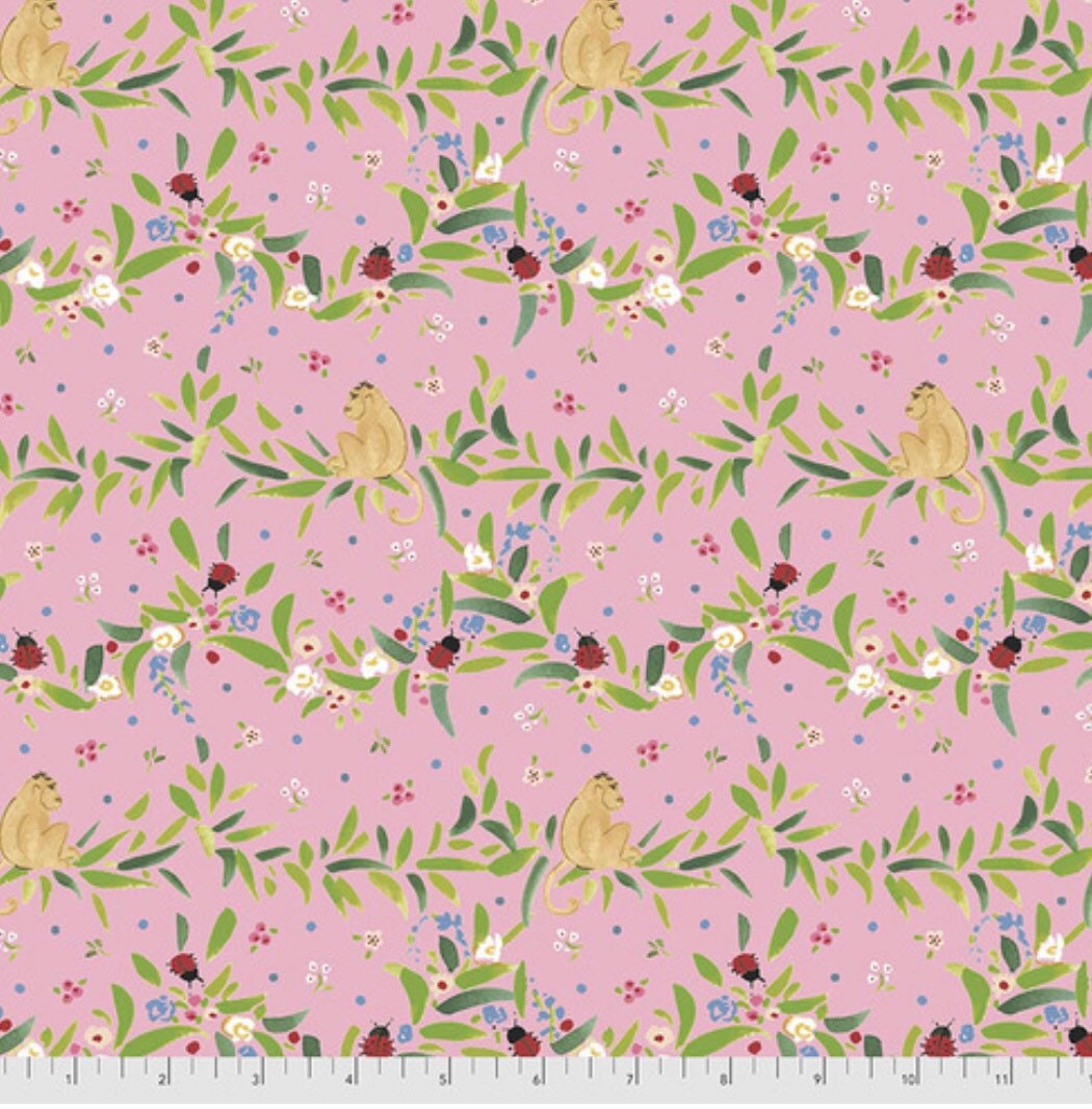 Swag - Pink - Ladybird Collection by Dena Designs - Free Spirit Fabrics - 100% Cotton