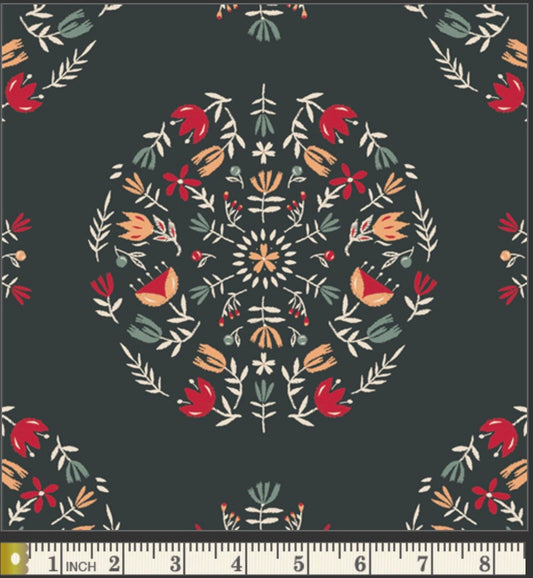 Meadow Mandala Willow - Season & Spice Collection - Art Gallery Fabrics - 100% Cotton