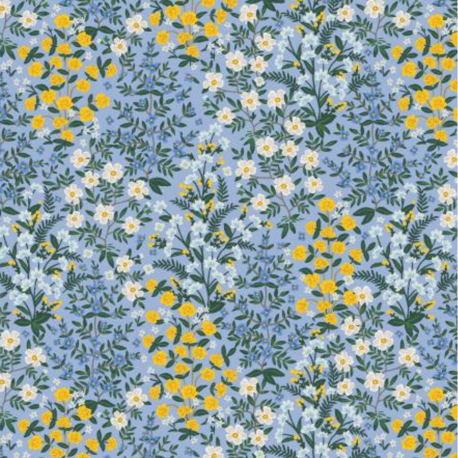Wildwood Garden - Blue - Camont Collection - Rifle Paper Co - 100% Cotton