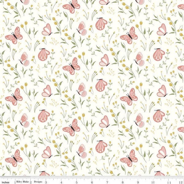 Daybreak Mariposas Cream by Cotton + Joy - Daybreak Collection - Riley Blake - 100% Cotton