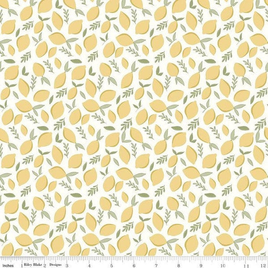 Daybreak Lemons Cream by Cotton + Joy - Daybreak Collection - Riley Blake - 100% Cotton