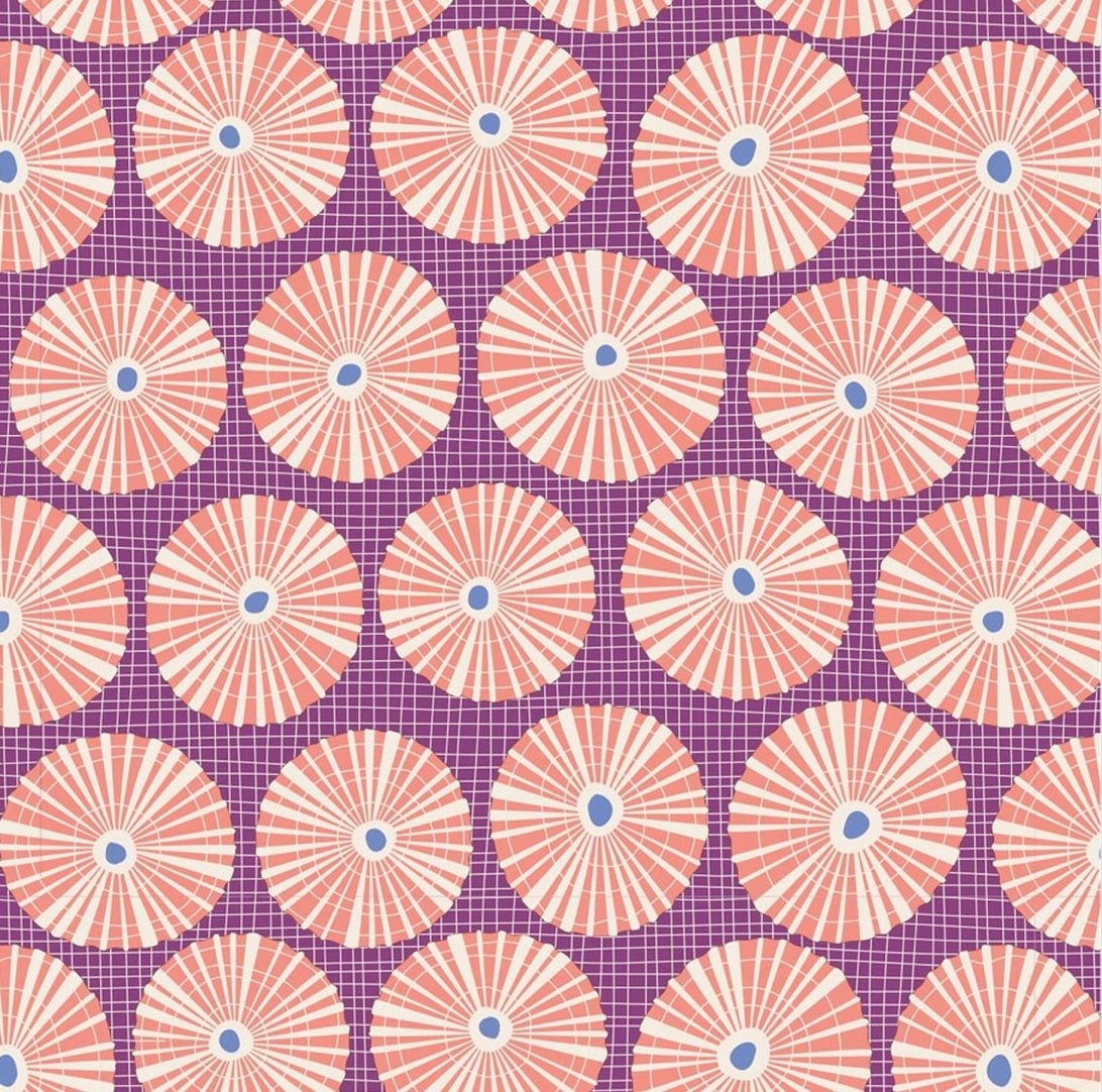 Limpet Shell in Lilac - Cotton Beach Collection - Tilda Fabrics - 100% Cotton