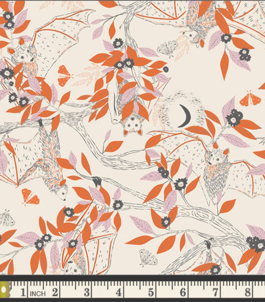 Batty Hangout - Sweet n Spookier Collection - Art Gallery Fabrics - 100% Cotton