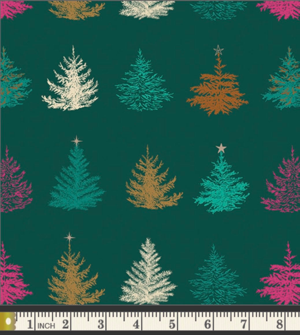 Christmastime Glow Metallic - Christmas in the City Collection - Art Gallery Fabrics - 100% Cotton