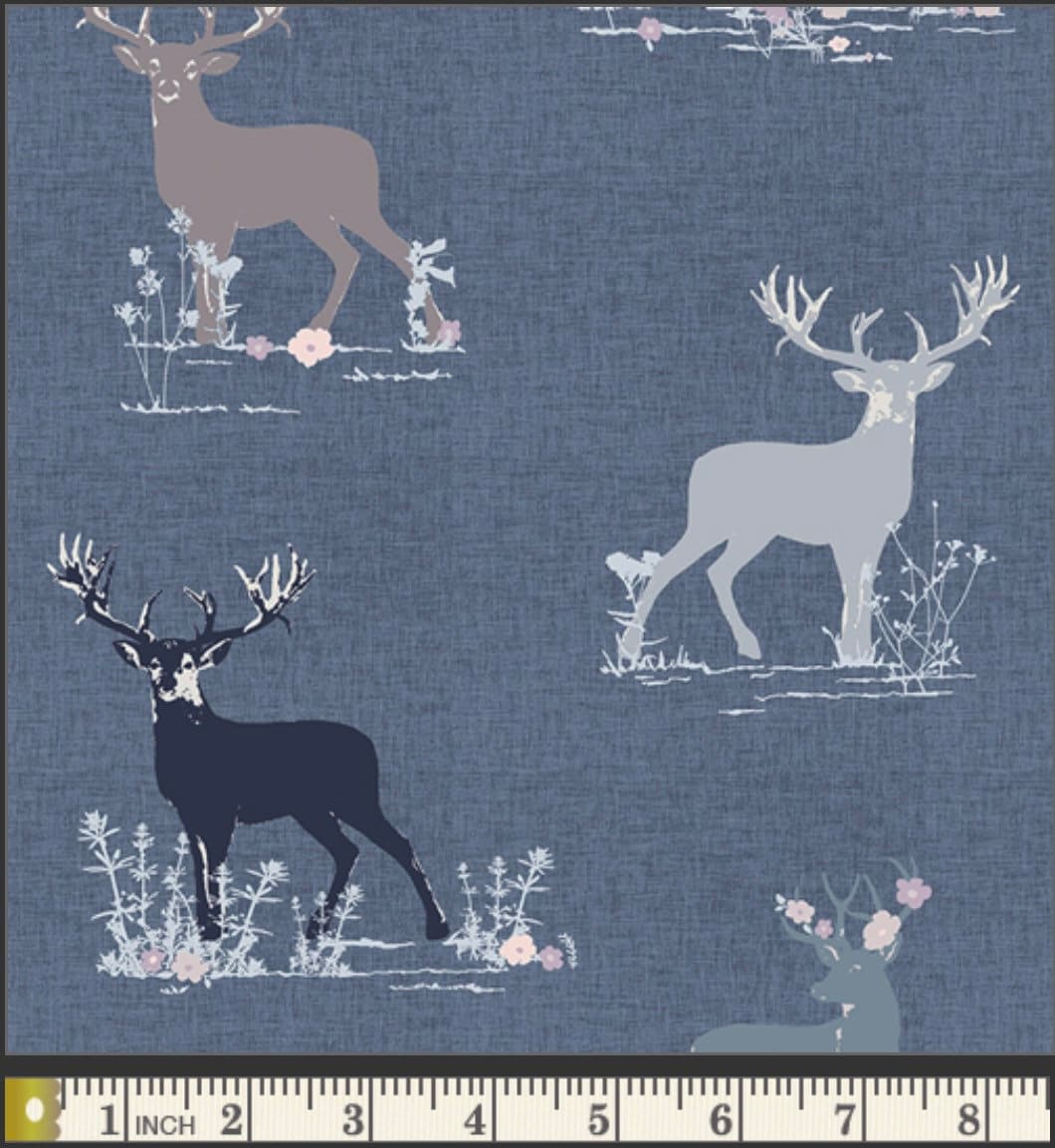 Dear Deer Four - The Season of Tribute - Eclectic Intuition by Katarina Roccella - Art Gallery Fabrics - 100% Cotton