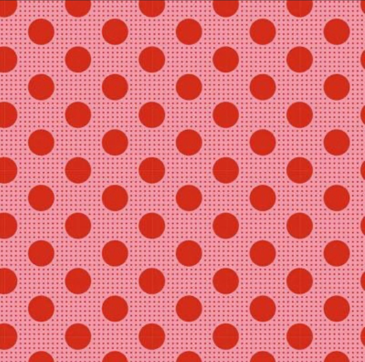 Tilda Medium Dots - Salmon by Tilda Fabrics