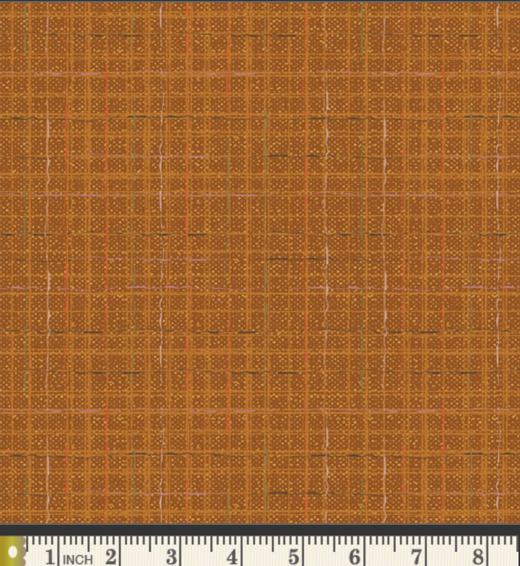 Tweed Saffron - Checkered Elements Collection - Art Gallery Fabrics