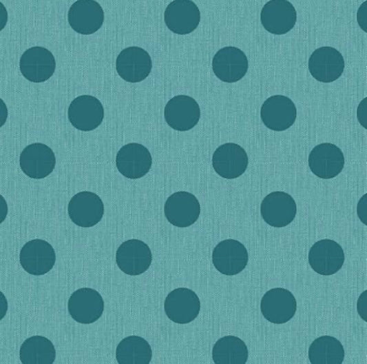 Tilda Chambray Dots - Aqua - TIL160058-V11 - Tilda Fabrics