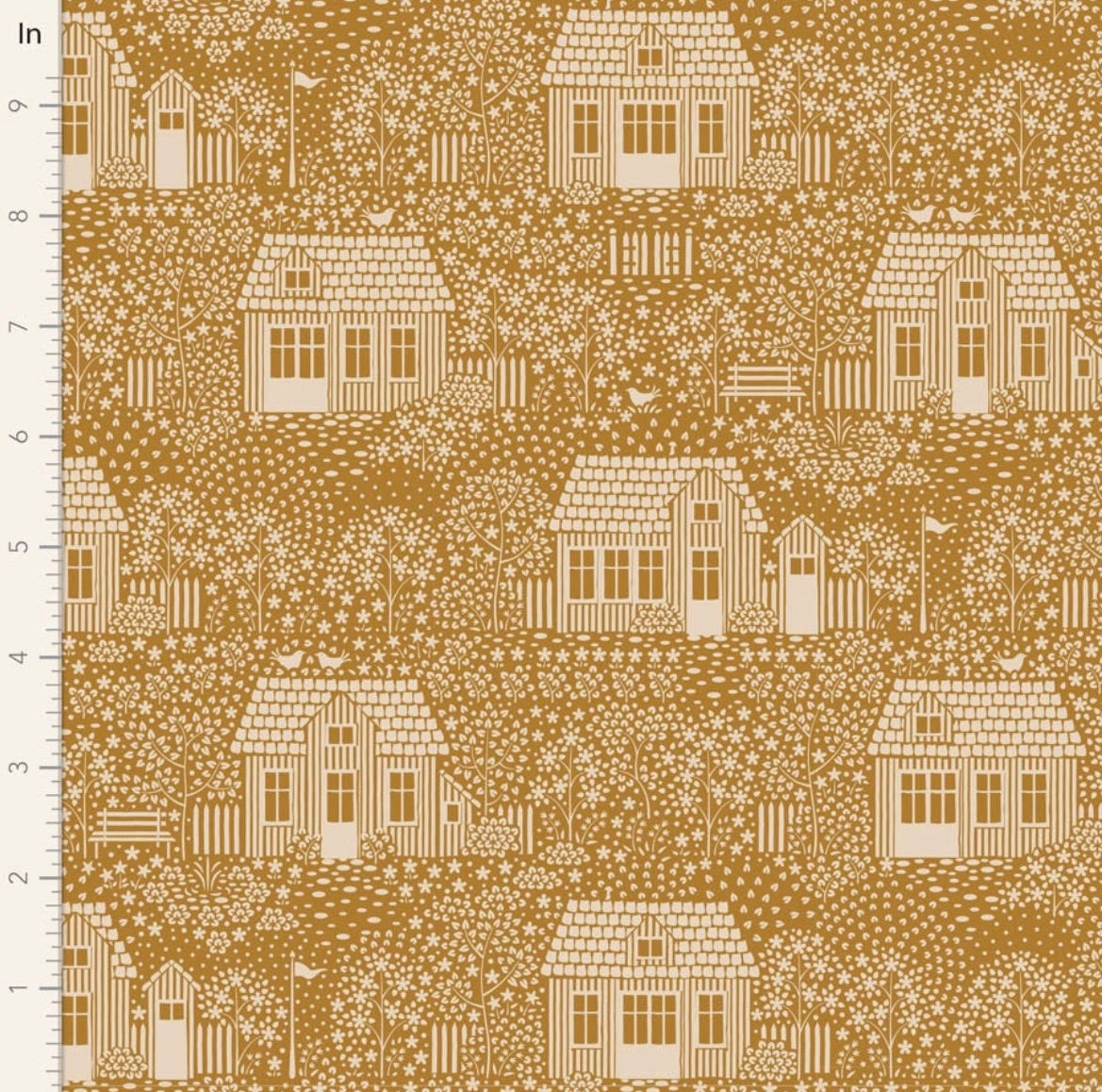 My Neighborhood - Mustard - Hometown Collection - Tilda Fabrics