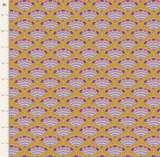 Tasselflower Mustard - Pie in the Sky Collection - Tilda Fabrics