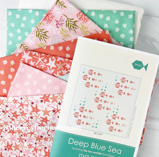 Deep Blue Sea - The Sea and Me Quilt Kit - Pattern by Stacy Iest Hsu - Moda Fabrics