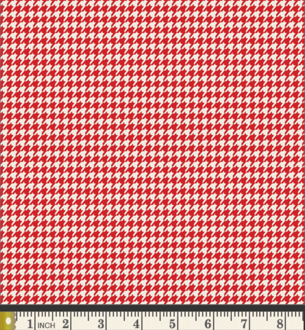 Houndstooth Rouge - Checkered Elements Collection - Art Gallery Fabrics
