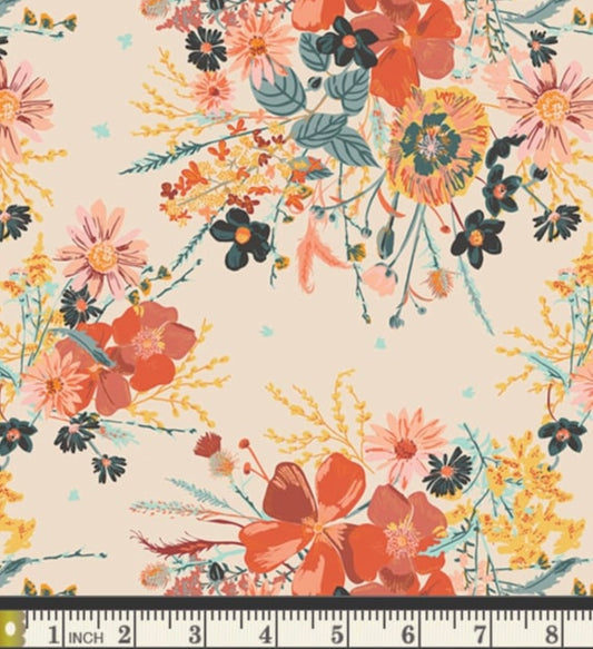 Painted Prairie Six - The Season of Tribute - Listen to Your Heart Collection by Sharon Holland - Art Gallery Fabrics