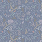 Seaweed Sway Porpoise Purple by Cassandra Connolly - Sound of the Sea Collection - Lewis and Irene Fabrics