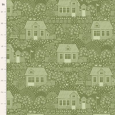 My Neighborhood - Moss - Hometown Collection - Tilda Fabrics