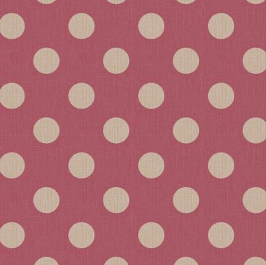 Tilda Chambray Dots - Burgundy - TIL160053-V11  - Tilda Fabrics